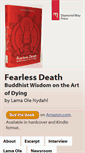 Mobile Screenshot of fearlessdeathbook.com