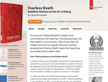 Tablet Screenshot of fearlessdeathbook.com